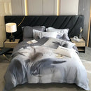 GobekUsa Egyptian Cotton Flower Bedding Set, Luxury 1000TC Duvet Cover, Sheets, Pillowcases