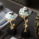 GobekUsa Crystal Rose Decor, Light Luxury Gifts, TV & Wine Cabinet Decor, Office Ornaments.