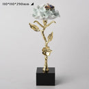 GobekUsa Crystal Rose Decor, Light Luxury Gifts, TV & Wine Cabinet Decor, Office Ornaments.