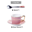 GobekUsa Gold Porcelain Coffee & Tea Set - Luxury Bone China Porcelain Coffeeware