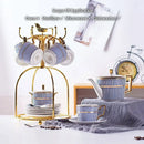 GobekUsa Gold Porcelain Coffee & Tea Set - Luxury Bone China Porcelain Coffeeware
