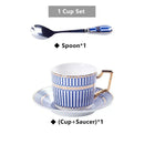 GobekUsa Gold Porcelain Coffee & Tea Set - Luxury Bone China Porcelain Coffeeware