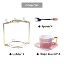GobekUsa Gold Porcelain Coffee & Tea Set - Luxury Bone China Porcelain Coffeeware