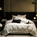 GobekUsa Embroidered Egyptian Cotton Bedding Set - Queen/King, Luxury Bed Sheet & Pillowcases