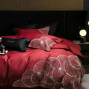 GobekUsa Embroidered Egyptian Cotton Bedding Set - Queen/King, Luxury Bed Sheet & Pillowcases