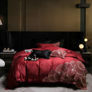 GobekUsa Embroidered Egyptian Cotton Bedding Set - Queen/King, Luxury Bed Sheet & Pillowcases