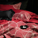 GobekUsa Embroidered Egyptian Cotton Bedding Set - Queen/King, Luxury Bed Sheet & Pillowcases