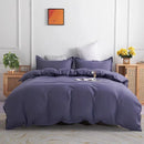 GobekUsa Light Gray Luxury Duvet Cover Set with Sheet Pillowcases