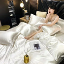 GobekUsa Luxury Silk Bedding Set with Sheets, Queen & King Sizes