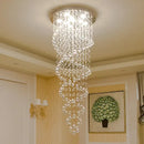 GobekUsa Crystal LED Chandelier for Staircase Stair Luxury Hotel Pendant Lights
