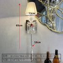 GobekUsa Crystal Wall Lamp: European Style Luxury Mirror Headlight for Bedroom, Living Room & Dining Room