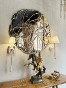 GobekUsa Crystal Wall Lamp: European Style Luxury Mirror Headlight for Bedroom, Living Room & Dining Room