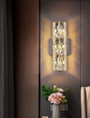 GobekUsa Crystal Deluxe Wall Sconce for Living Room Bedroom Bedside Villa - Luxury Light