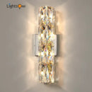 GobekUsa Crystal Deluxe Wall Sconce for Living Room Bedroom Bedside Villa - Luxury Light