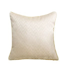 Luxury silver quilted jacquard cushion cover bedroom pillow case by Decorbites