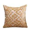 Luxury silver quilted jacquard cushion cover bedroom pillow case by Decorbites