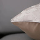 Luxury silver quilted jacquard cushion cover bedroom pillow case by Decorbites