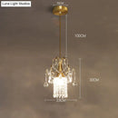 GobekUsa Luxury Single Head Crystal Dining Room Pendant Light