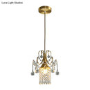 GobekUsa Luxury Single Head Crystal Dining Room Pendant Light