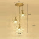 GobekUsa Luxury Single Head Crystal Dining Room Pendant Light