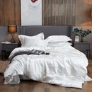 GobekUsa Luxury Solid Color Bedding Set: Twin, Queen, King