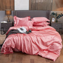 GobekUsa Luxury Solid Color Bedding Set: Twin, Queen, King