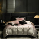 GobekUsa Light Luxury Lyocell Cotton Bedding Set: Soft Silky Sleep Naked Duvet, Sheet & Pillowcases