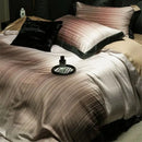 GobekUsa Light Luxury Lyocell Cotton Bedding Set: Soft Silky Sleep Naked Duvet, Sheet & Pillowcases