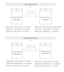 GobekUsa Light Luxury Lyocell Cotton Bedding Set: Soft Silky Sleep Naked Duvet, Sheet & Pillowcases