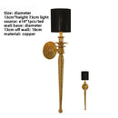 GobekUsa Copper Wall Lamp for Luxury Living Room TV Background, Bedroom, Staircase LED Lighting