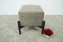 Luxury Velvet Handmade Slate Wooden Stool by The Rug Decor