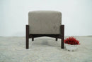 Luxury Velvet Handmade Slate Wooden Stool by The Rug Decor