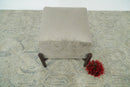Luxury Velvet Handmade Slate Wooden Stool by The Rug Decor