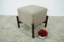 Luxury Velvet Handmade Slate Wooden Stool by The Rug Decor