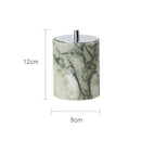 GobekUsa Emerald Marble Bathroom Set Luxury Accessories Vanity Tray & Reed Diffuser