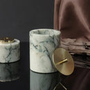 GobekUsa Emerald Marble Bathroom Set Luxury Accessories Vanity Tray & Reed Diffuser