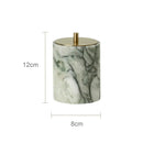 GobekUsa Emerald Marble Bathroom Set Luxury Accessories Vanity Tray & Reed Diffuser