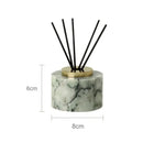 GobekUsa Emerald Marble Bathroom Set Luxury Accessories Vanity Tray & Reed Diffuser