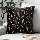 Luxury white & gold fur cushion cover bedroom pillow case by Decorbites