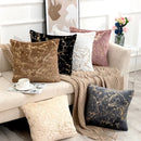 Luxury white & gold fur cushion cover bedroom pillow case by Decorbites