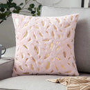 Luxury white & gold fur cushion cover bedroom pillow case by Decorbites