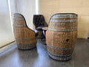 Luxury Whiskey & Wine Barrel Captain Chair with Hidden Safe (October Pre-Order)