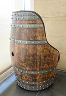 Luxury Whiskey & Wine Barrel Captain Chair Corner Set — Two Chairs & Corner Table (October Pre-Order)