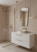 Golden Wave Brass Mirror - Italien Style Mirror