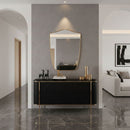 Shield Wall Mirror - Gio Ponti Style Brass Mirror