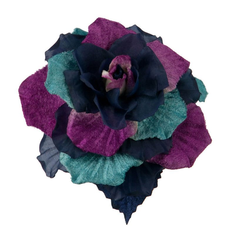 Large Velvet and Silk Flower Headband