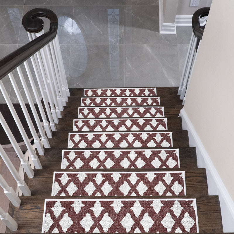 New Age Floral Design 9" X 28" Stair Treads