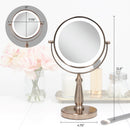 Lighted Makeup Mirror with Magnification
