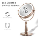 Lighted Makeup Mirror with Magnification