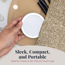 Rechargeable LED Lighted Compact Mirror with Magnification - NEW
